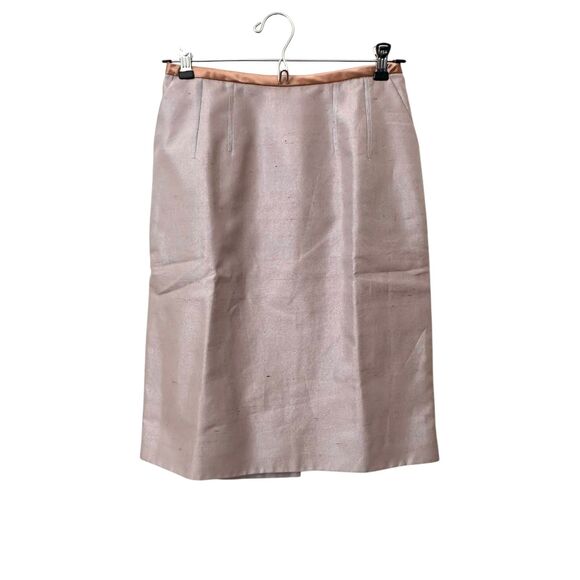 DOLCE‎ & GABBANA Silk Blend Pencil Skirt Purple Sz40 (US4) - Picture 1 of 4